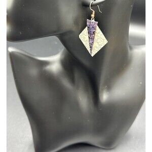 Vintage Artisan Hand-Crafted One-Of-A-Kind Geometric Shaped Earrings